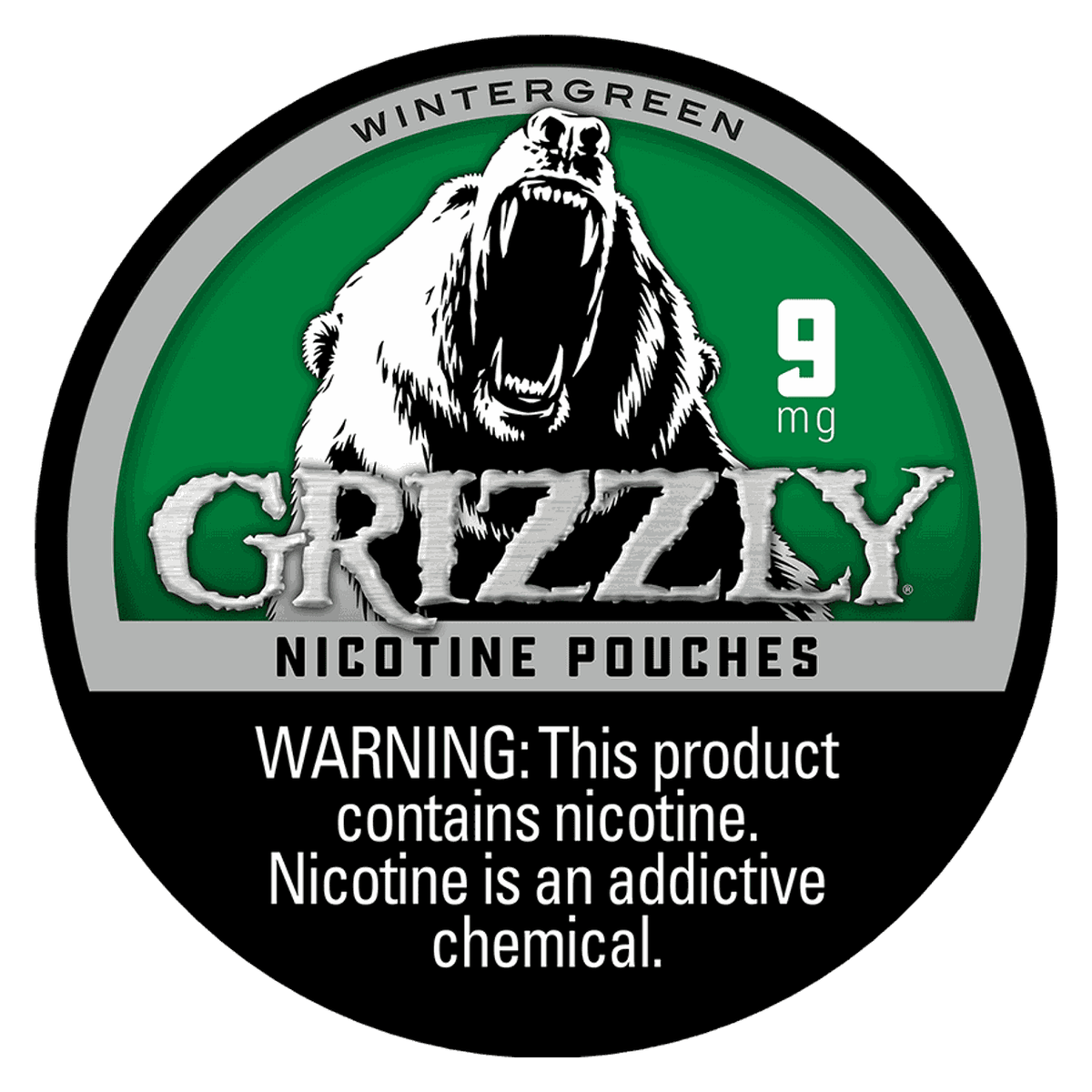 Grizzly Wintergreen 9mg