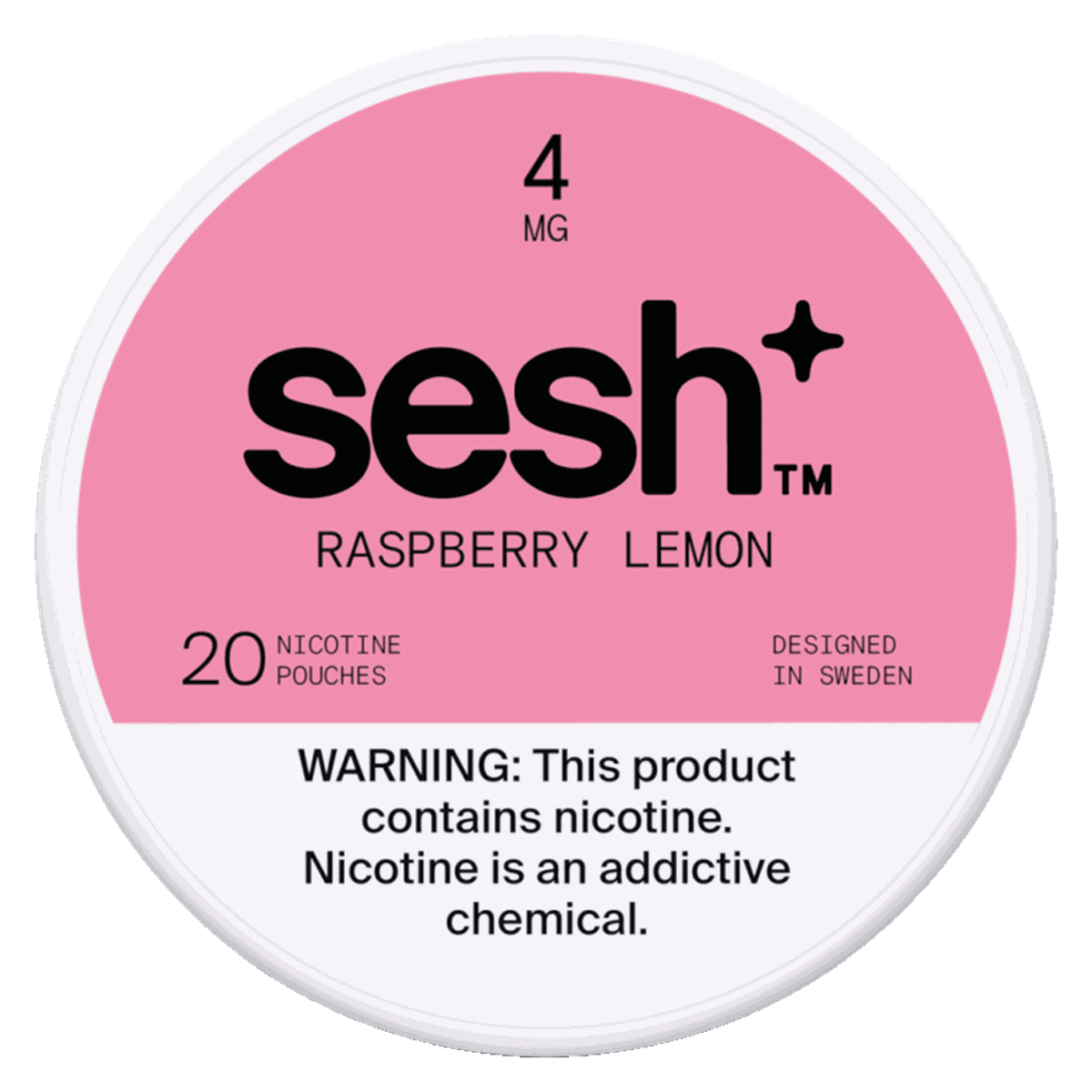 Sesh+ Raspberry Lemon 4mg