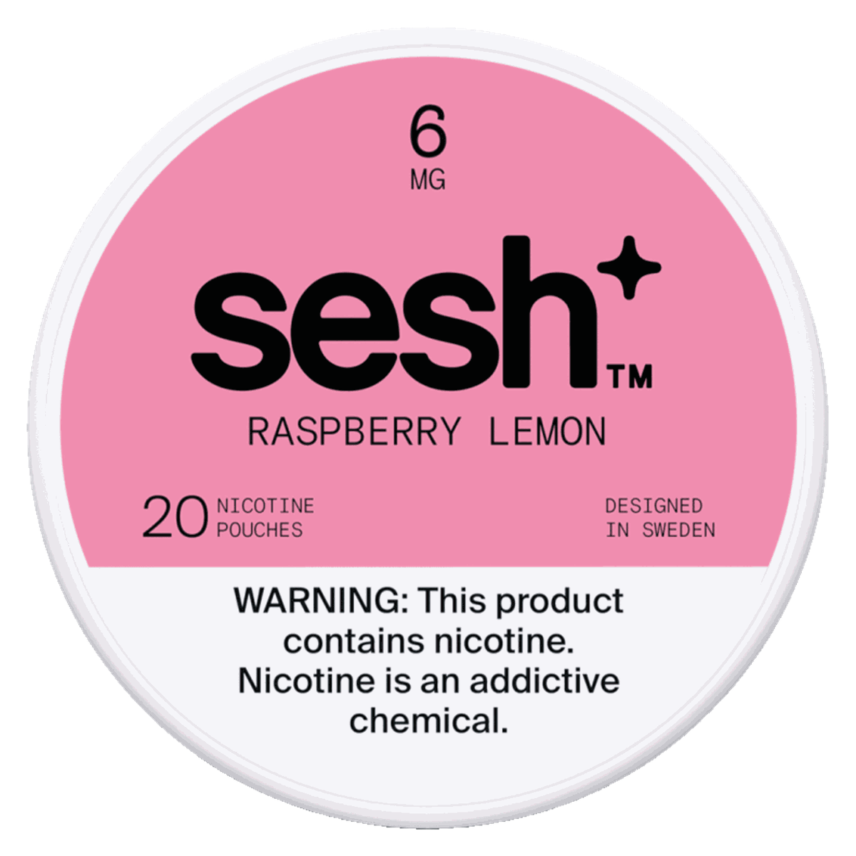 Sesh+ Raspberry Lemon 6mg