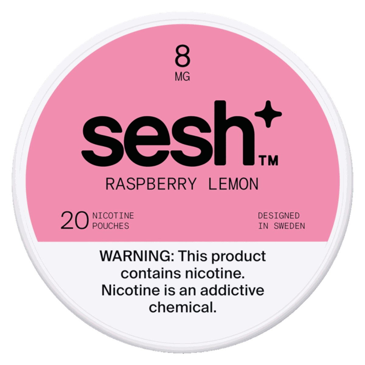 Sesh+ Raspberry Lemon 8mg
