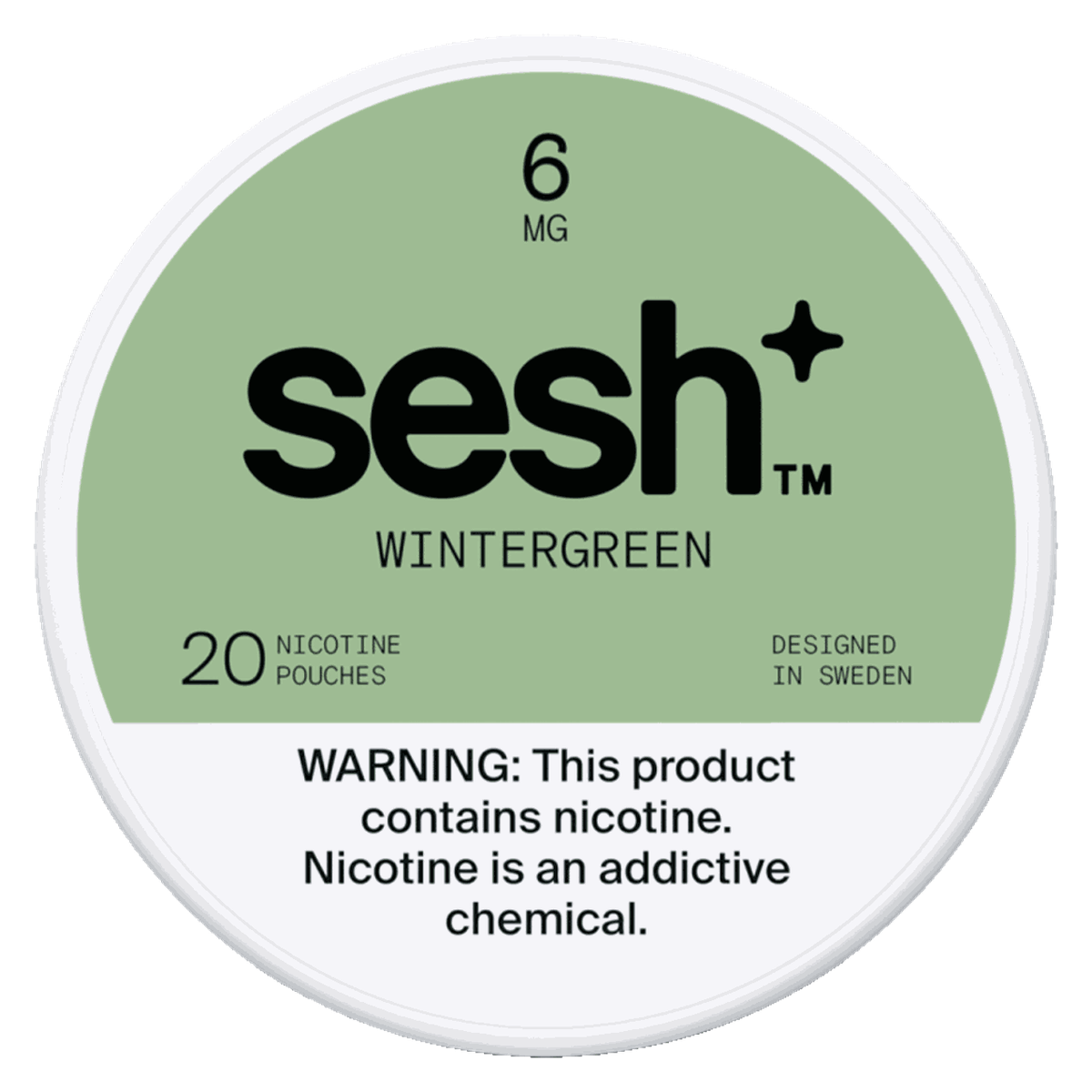 Sesh+ Wintergreen 6mg